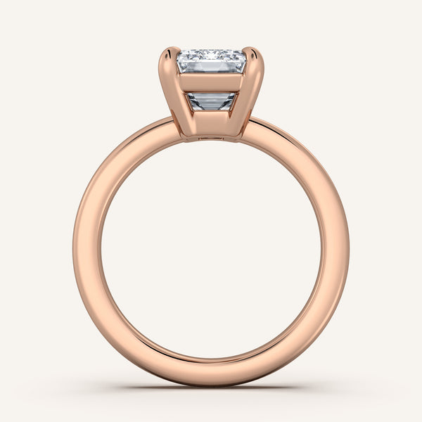 Low Set Engagement Ring | 18k Rose Gold
