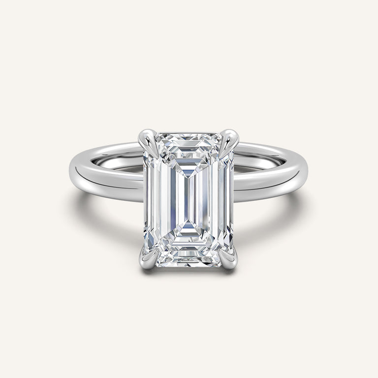 Image for Low Set Engagement Ring | 14k White Gold