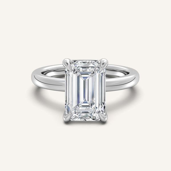 Low Set Engagement Ring | Platinum