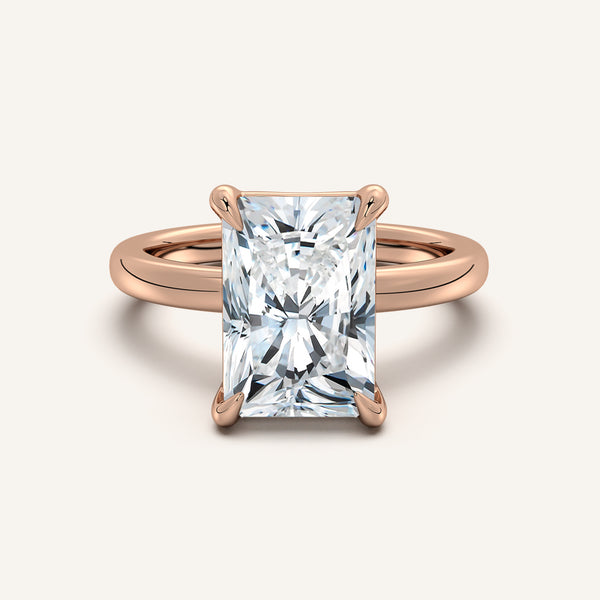 Low Set Engagement Ring | 18k Rose Gold