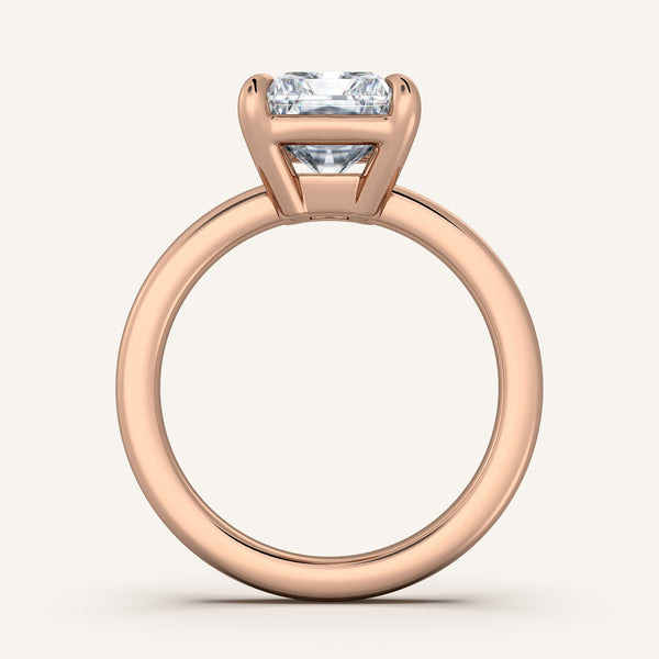 Low Set Engagement Ring | 18k Rose Gold