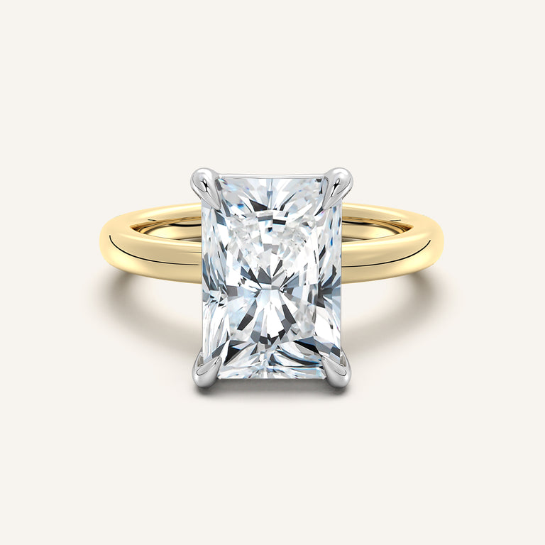 Image for Low Set Engagement Ring | 18k Two Tone