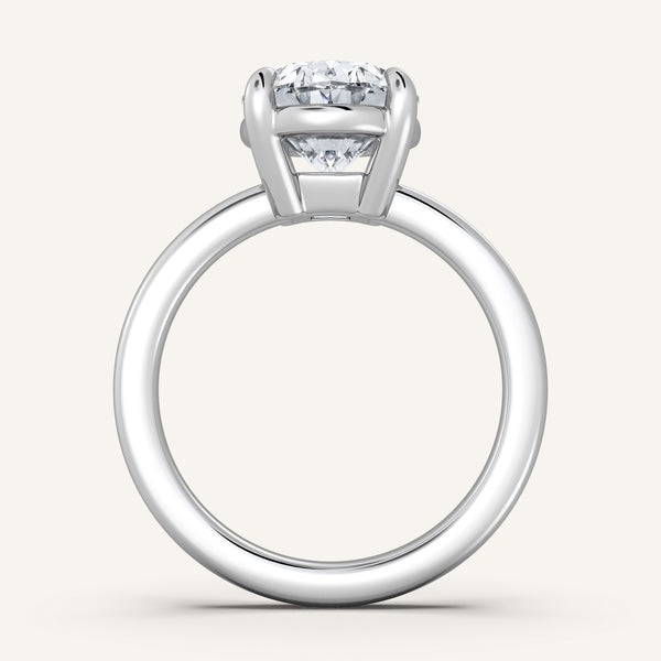 Low Set Engagement Ring | Platinum