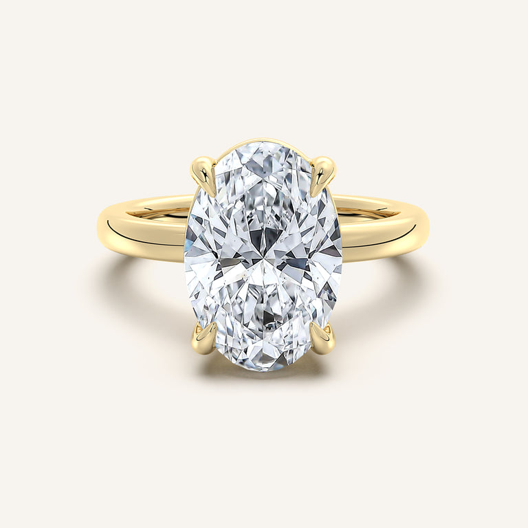 Image for Low Set Engagement Ring | 18k Yellow Gold