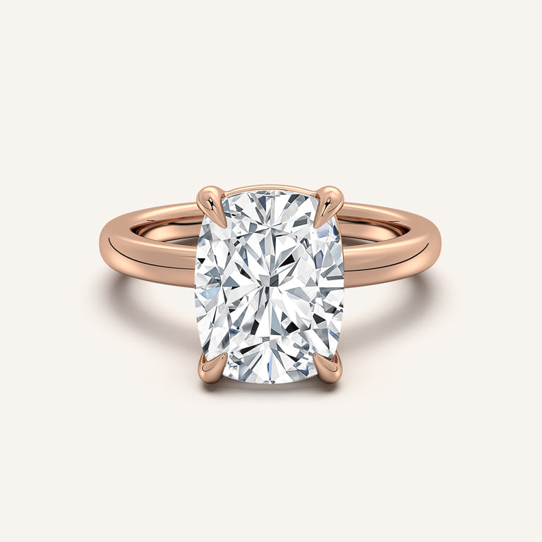 Image for Low Set Engagement Ring | 14k Rose Gold