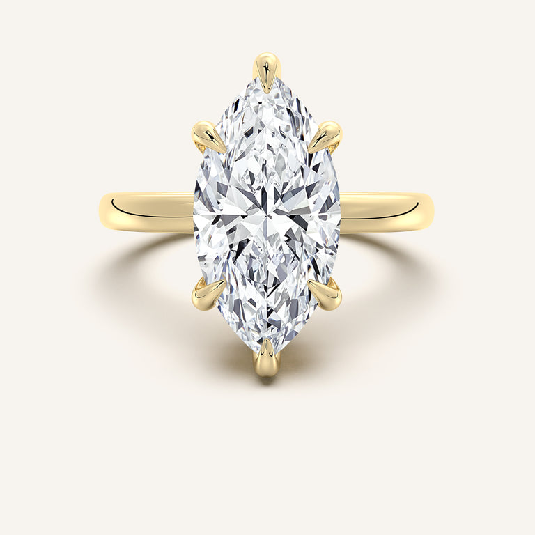 Image for Low Set Engagement Ring | 18k Yellow Gold