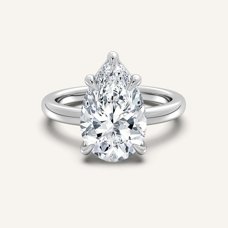 Image for Low Set Engagement Ring | 18k White Gold