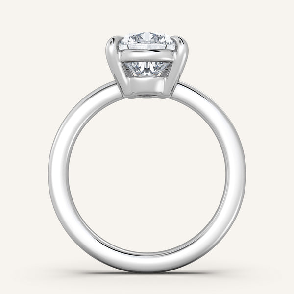 Low Set Engagement Ring | Platinum