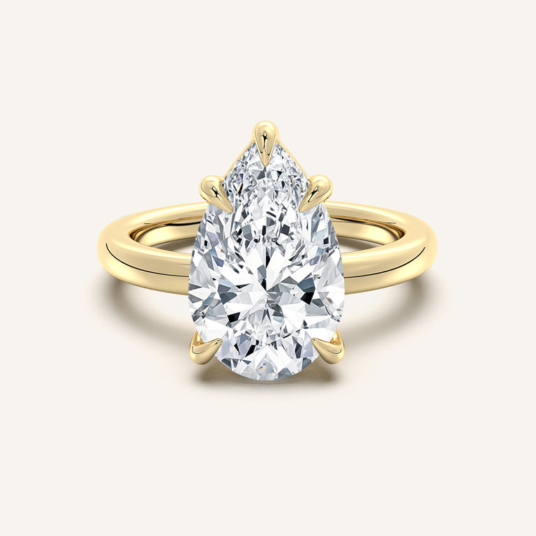 Image for Low Set Engagement Ring | 18k Yellow Gold