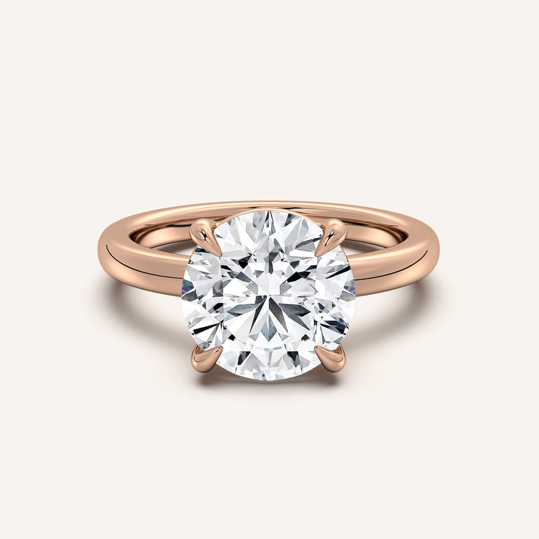 Image for Low Set Engagement Ring | 14k Rose Gold