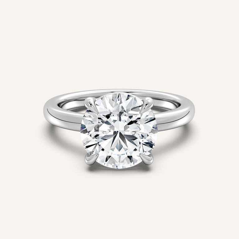 Image for Low Set Engagement Ring | 18k White Gold