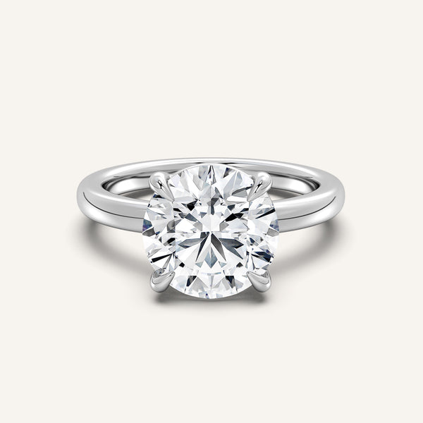 Low Set Engagement Ring | Platinum
