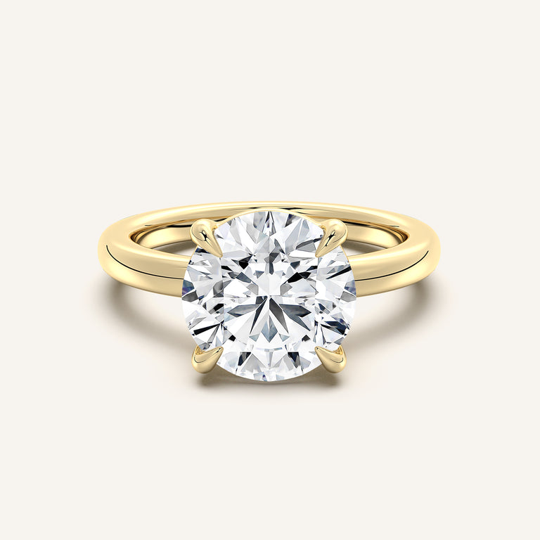 Image for Low Set Engagement Ring | 18k Yellow Gold
