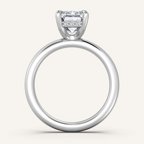 Hidden Halo Engagement Ring | Platinum