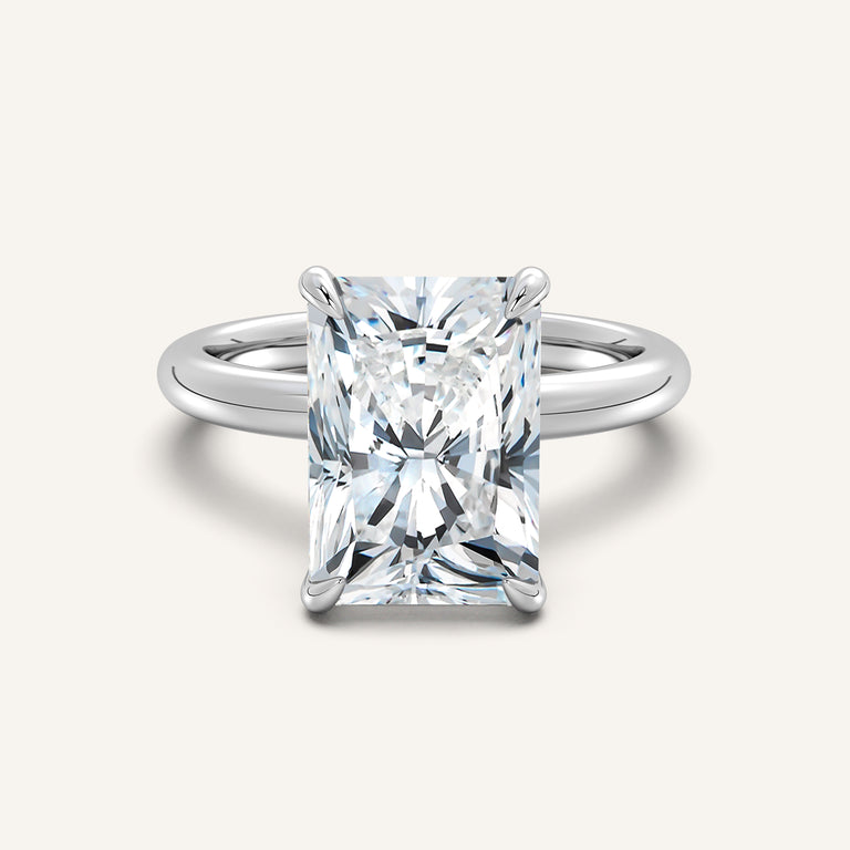 Image for Hidden Halo Engagement Ring | Platinum
