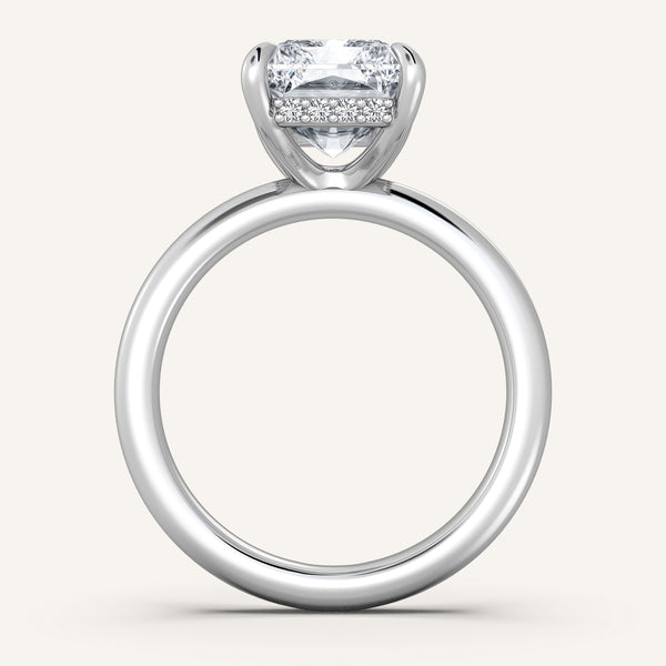 Hidden Halo Engagement Ring | Platinum