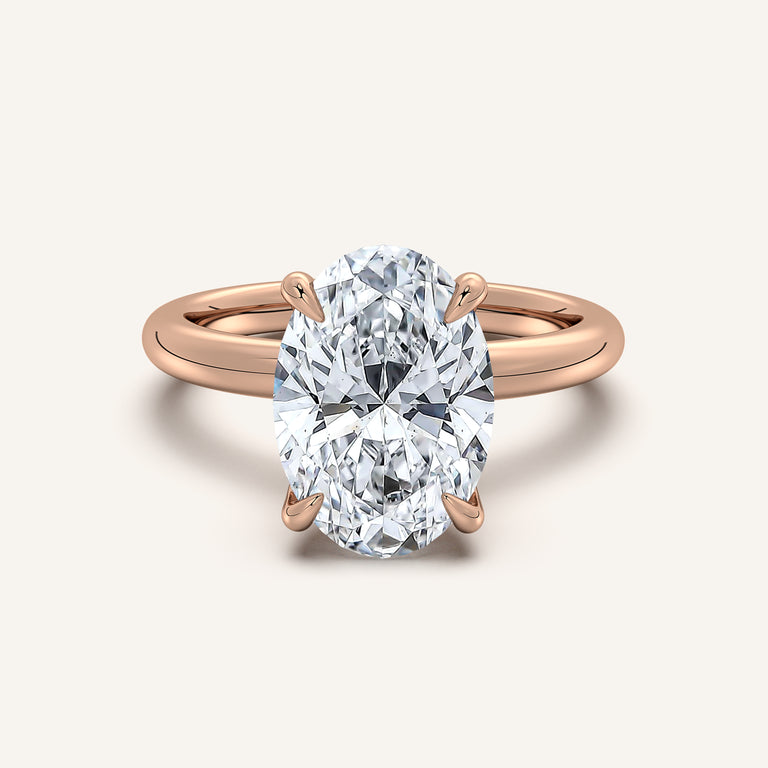 Image for Hidden Halo Engagement Ring | 14k Rose Gold