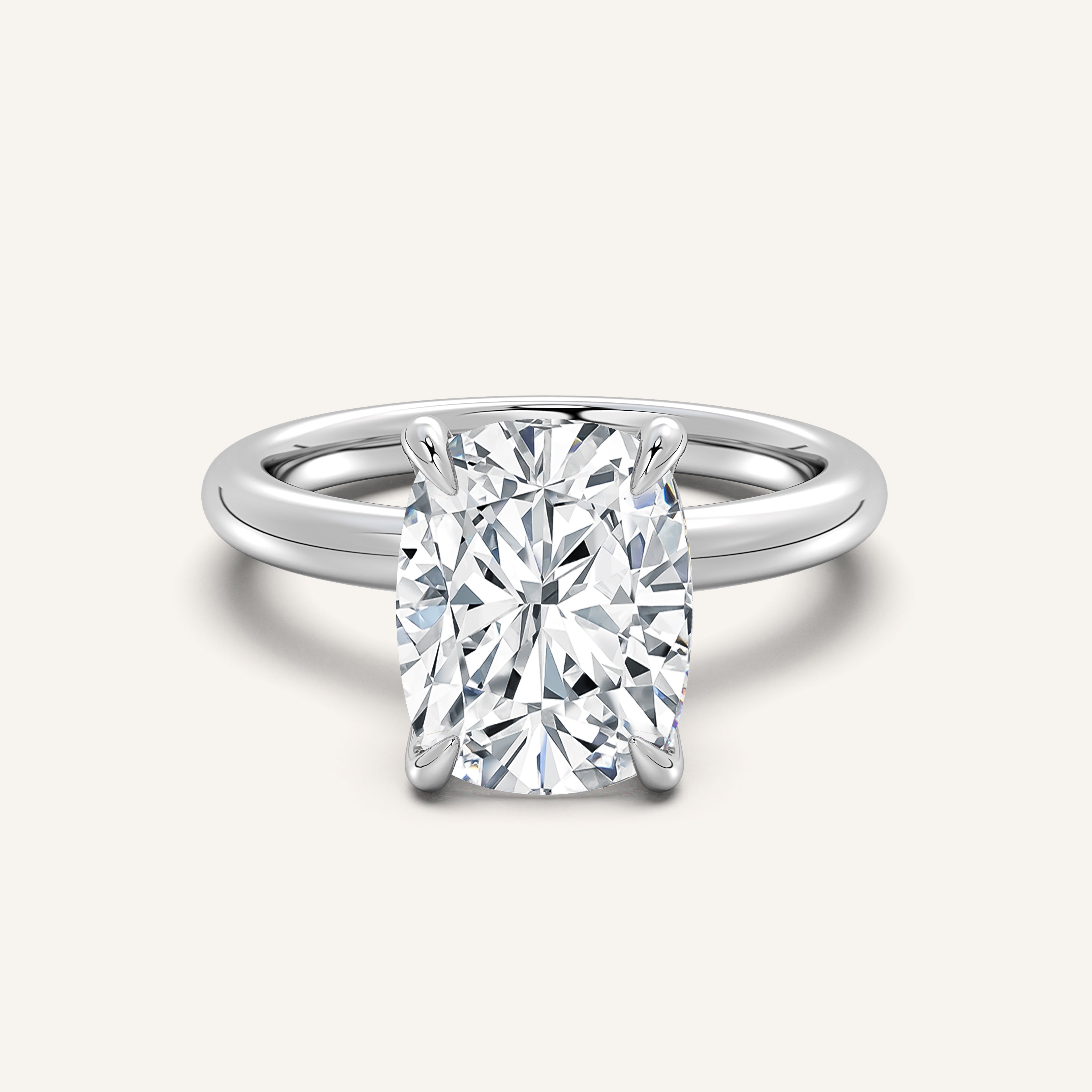 Image for Hidden Halo Engagement Ring | Platinum