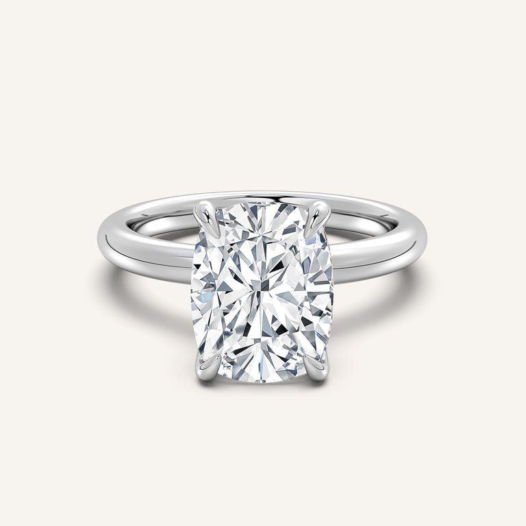 Image for Hidden Halo Engagement Ring | Platinum