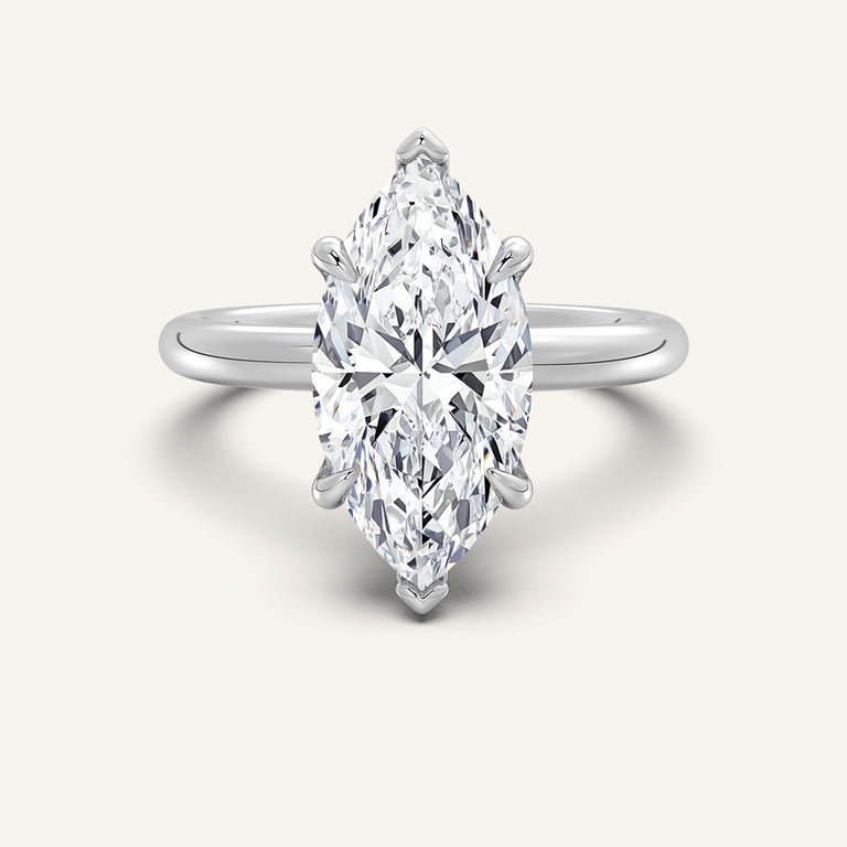 Image for Hidden Halo Engagement Ring | 14k White Gold