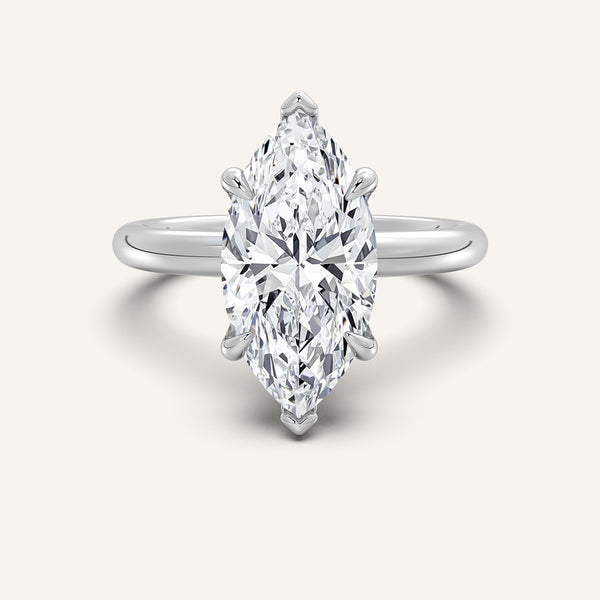 Hidden Halo Engagement Ring | Platinum