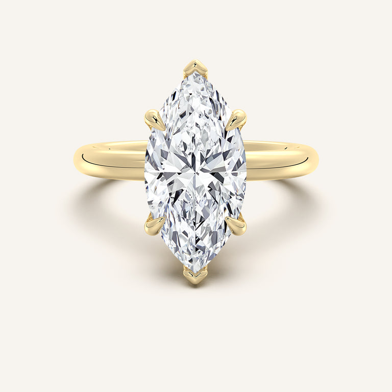 Image for Hidden Halo Engagement Ring | 14k Yellow Gold