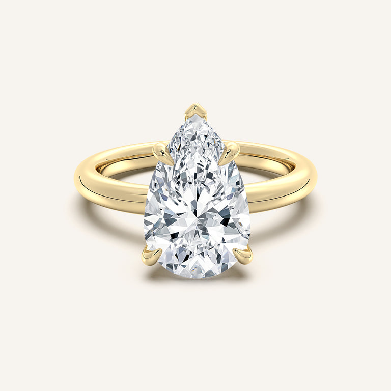 Image for Hidden Halo Engagement Ring | 14k Yellow Gold