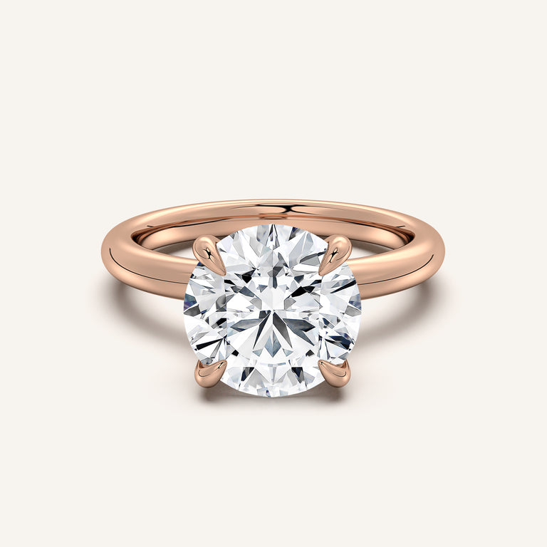 Image for Hidden Halo Engagement Ring | 14k Rose Gold
