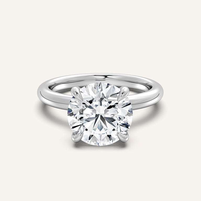 Image for Hidden Halo Engagement Ring | 14k White Gold