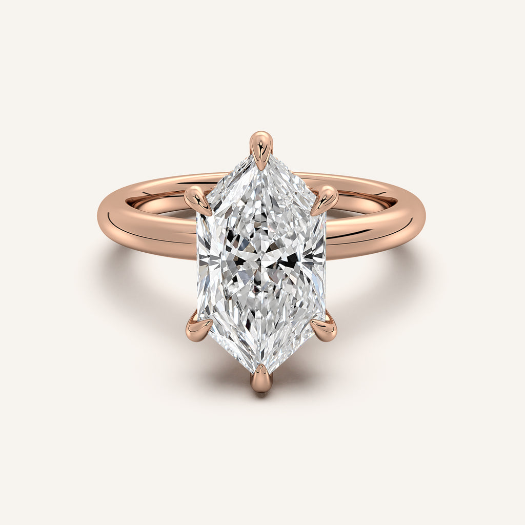 Image for Dutch Marquise Hidden Halo Engagement Ring | 18k Rose Gold
