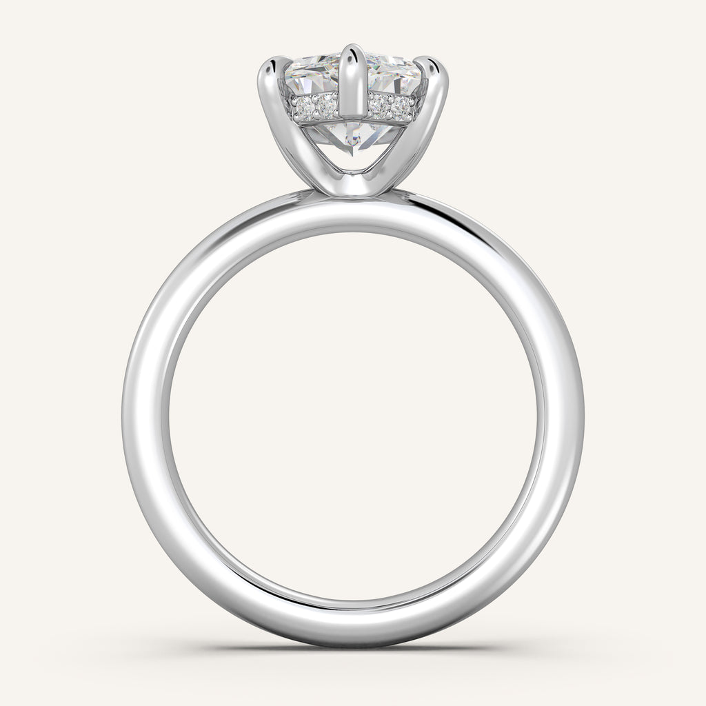 Image for Dutch Marquise Hidden Halo Engagement Ring | Platinum