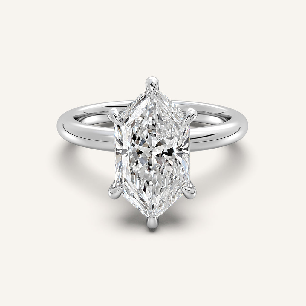 Image for Dutch Marquise Hidden Halo Engagement Ring | Platinum