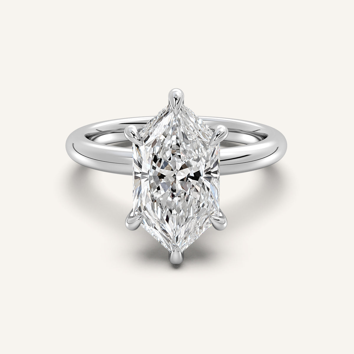 Image for Dutch Marquise Hidden Halo Engagement Ring | Platinum