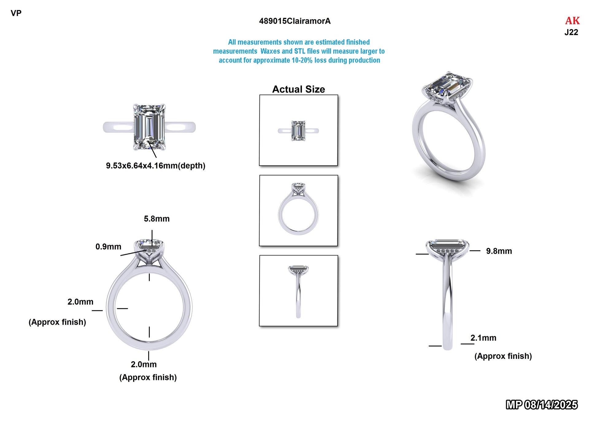 Xavier O Custom Engagement Ring Design