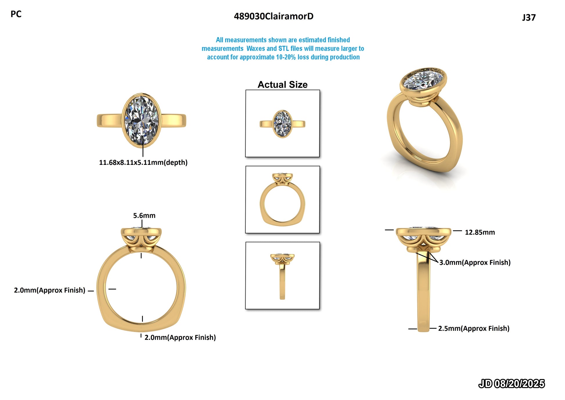 Ben P. and Sharon Custom Engagement Ring