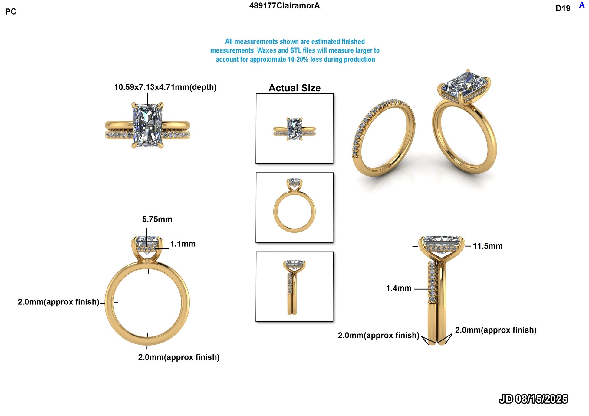 Samantha B Custom Wedding Set