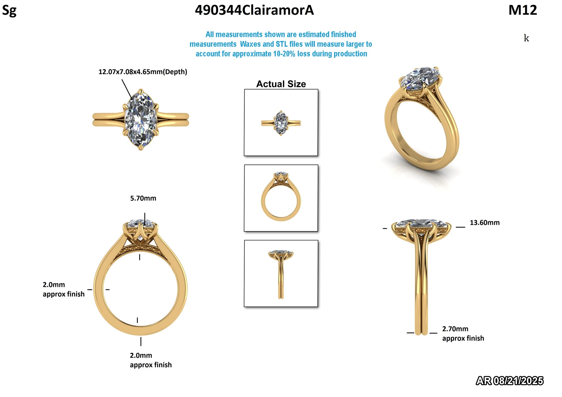 Ben M Custom Engagement Ring Design