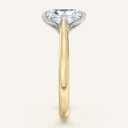 Image for Radiant Cut Tulip Style Cathedral Engagement Ring | 18k Two Tone