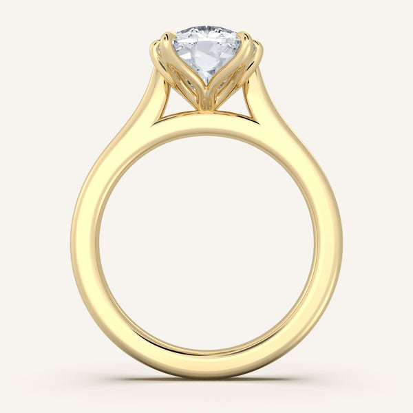 Tulip Style Cathedral | 14k Yellow Gold
