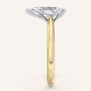 Image for Pear Shape Tulip Style Cathedral Engagement Ring | 18k Two Tone
