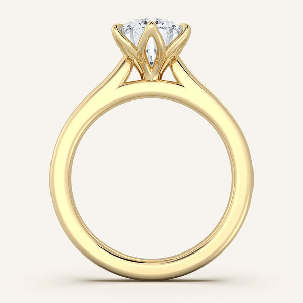 Tulip Style Cathedral | 18k Yellow Gold