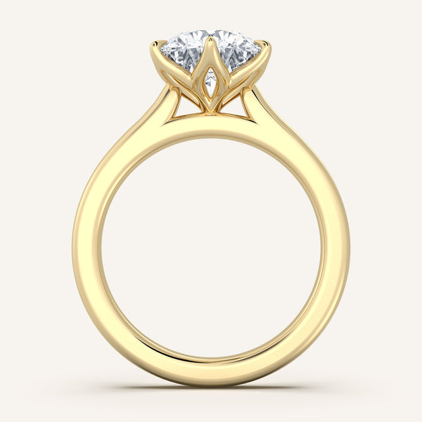 Tulip Style Cathedral | 14k Yellow Gold