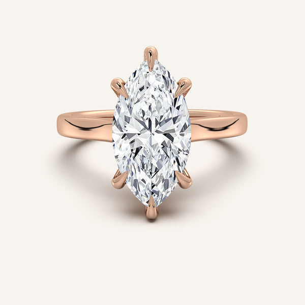 Maison Cathedral Engagement Ring | 18k Rose Gold