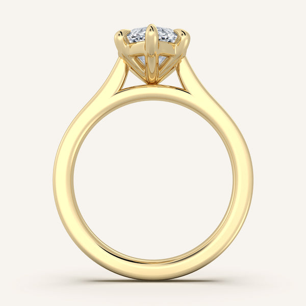 Maison Cathedral Engagement Ring | 14k Yellow Gold