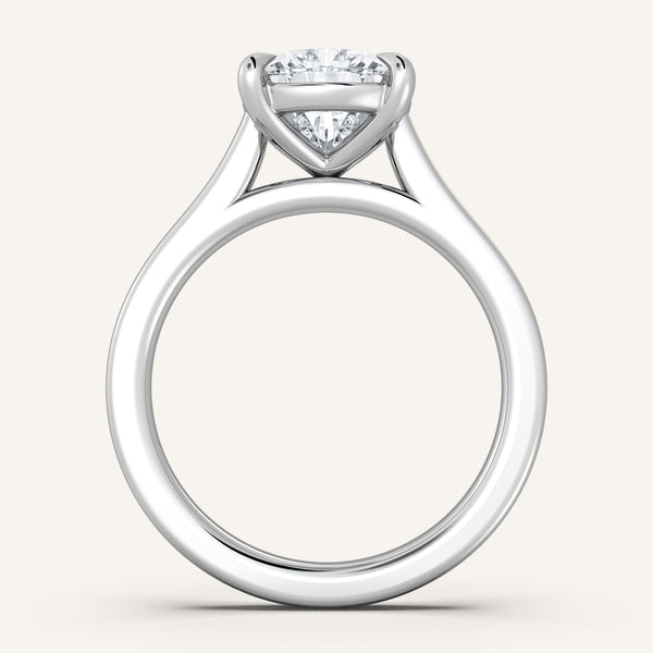 Pear Shape Cathedral Engagement Ring | Platinum