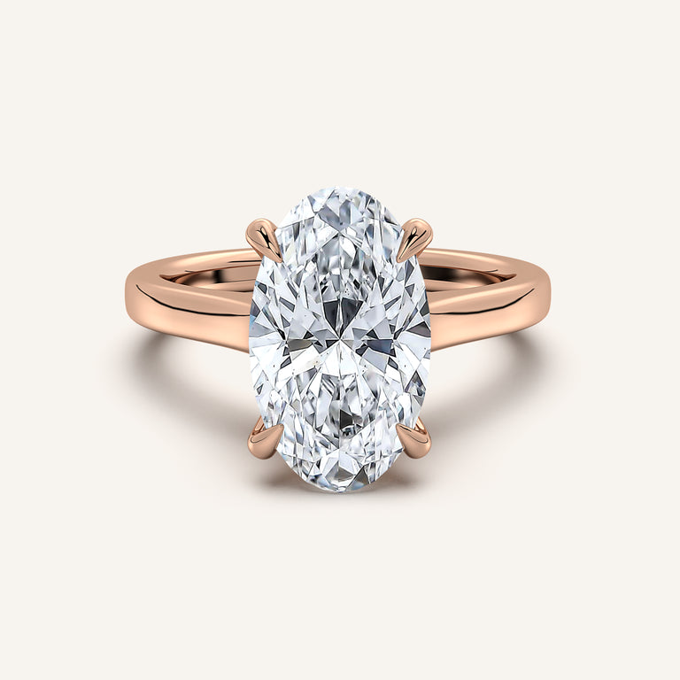 Image for Moval Cathedral Engagement Ring | 18k Rose Gold