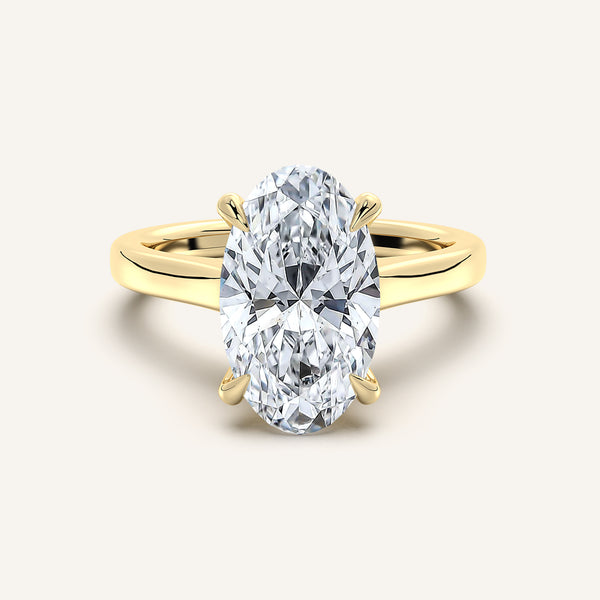 Moval Cathedral Engagement Ring | 18k Yellow Gold