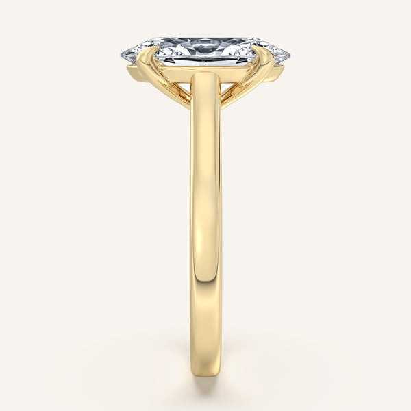 Moval Cathedral Engagement Ring | 18k Yellow Gold