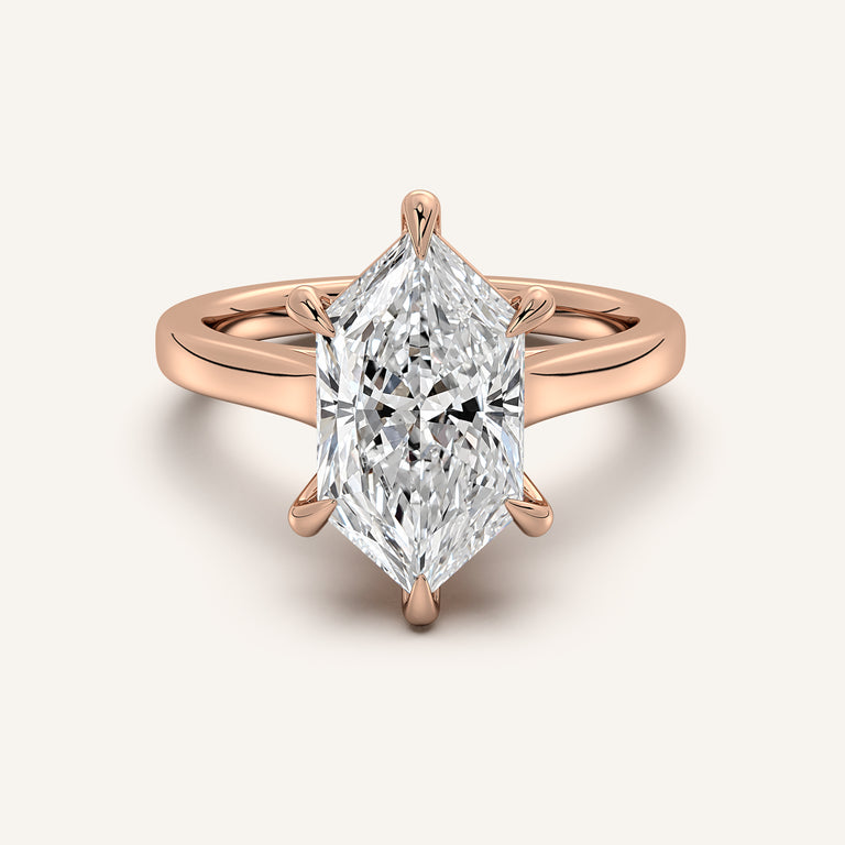 Image for Dutch Marquise Cathedral Engagement Ring | 18k Rose Gold