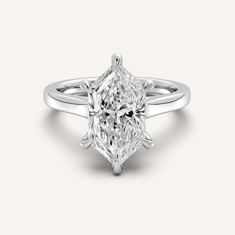 Image for Dutch Marquise Cathedral Engagement Ring | Platinum